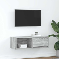 vidaXL TV-bänk grå sonoma 80x31x25,5 cm konstruerat trä