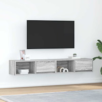 vidaXL TV-bänkar 2 st grå sonoma 80x31x25,5 cm konstruerat trä