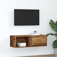 vidaXL TV-bänk gammalt trä 80x31x25,5 cm konstruerat trä