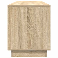 vidaXL TV-bänk med LED-lampor sonoma ek 193,5x41x50 cm