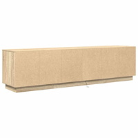 vidaXL TV-bänk med LED-lampor sonoma ek 193,5x41x50 cm