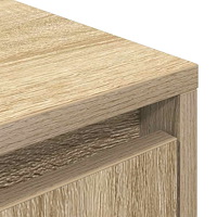 vidaXL TV-bänk med LED-lampor sonoma ek 193,5x41x50 cm