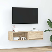 vidaXL TV-bänk sonoma ek 100x31x25,5 cm konstruerat trä