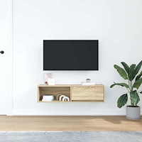 vidaXL TV-bänk sonoma ek 100x31x25,5 cm konstruerat trä