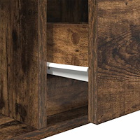 vidaXL TV-bänk rökt ek 100x31x25,5 cm konstruerat trä