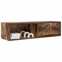 vidaXL TV-bänk rökt ek 100x31x25,5 cm konstruerat trä