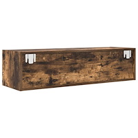 vidaXL TV-bänk rökt ek 100x31x25,5 cm konstruerat trä
