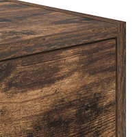 vidaXL TV-bänk rökt ek 100x31x25,5 cm konstruerat trä