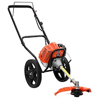 vidaXL Röjsåg med hjul orange 52 cc 1,45 kW