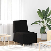 vidaXL Soffstol svart 55 cm tyg