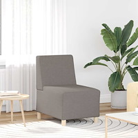vidaXL Soffstol utan armstöd taupe 55 cm tyg