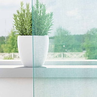 vidaXL Voile gardiner med öglor 2 st, turkos 140x175 cm