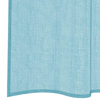 vidaXL Voile gardiner med öglor 2 st, turkos 140x175 cm