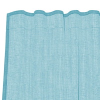 vidaXL Voile gardiner med öglor 2 st, turkos 140x175 cm