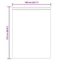 vidaXL Voile gardiner med öglor 2 st, turkos 140x175 cm