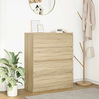 vidaXL Skänk Sonoma ek 80x35x99 cm konstruerat trä