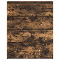 vidaXL Skänk rökt ek 80x35x99 cm konstruerat trä