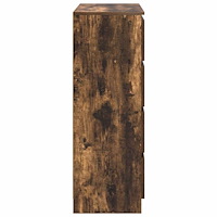 vidaXL Skänk rökt ek 80x35x99 cm konstruerat trä