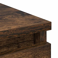 vidaXL Skänk rökt ek 80x35x99 cm konstruerat trä