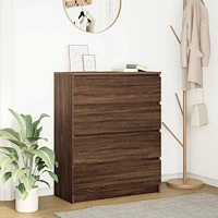 vidaXL Skänk brun ek 80x35x99 cm konstruerat trä
