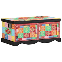 vidaXL Soffbord flerfärgat 90x50x40 cm massivt trä mango