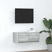 vidaXL TV-bänk grå sonoma 60x31x25,5 cm konstruerat trä