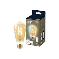 WiZ WiZ Whites - LED-glödlampa med filament - form: ST64 - klar finish - E27 - 6.7 W - varmvitt till dagsljus - 2700-6500 K