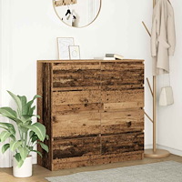 vidaXL Skänk gammalt trä 100x35x99 cm konstruerat trä