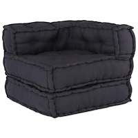 vidaXL Modulär puff antracit 70x70x54 tyg
