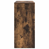vidaXL Skänk med låda rökt ek 80x34x76 cm konstruerat trä