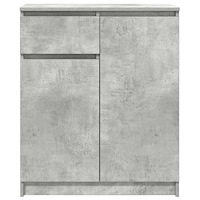 vidaXL Skänk med låda betonggrå 71x35x84 cm konstruerat trä