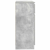 vidaXL Skänk med låda betonggrå 71x35x84 cm konstruerat trä
