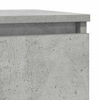 vidaXL Skänk med låda betonggrå 71x35x84 cm konstruerat trä