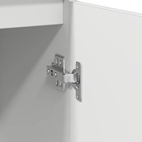 vidaXL Skänk vit 29,5x34x76 cm konstruerat trä