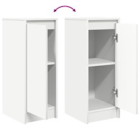 vidaXL Skänk vit 29,5x34x76 cm konstruerat trä
