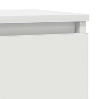 vidaXL Skänk vit 29,5x34x76 cm konstruerat trä