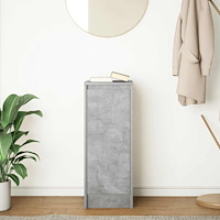 vidaXL Skänk betong grå 29,5x34x76 cm konstruerat trä