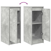 vidaXL Skänk betong grå 29,5x34x76 cm konstruerat trä