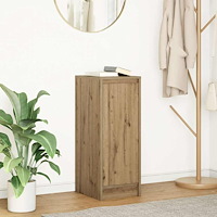 vidaXL Skänk hantverksmässig ek 29,5x34x76 cm konstruerat trä