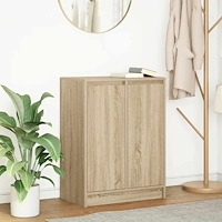vidaXL Skänk sonoma ek 57x34x76 cm konstruerat trä