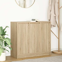 vidaXL Skänk Sonoma ek 85x34x76 cm konstruerat trä