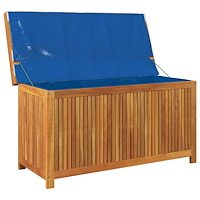 vidaXL Kuddlåda utomhus 113x50x60,5 cm massivt trä akacia