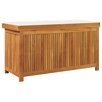 vidaXL Kuddlåda utomhus 113x50x60,5 cm massivt trä akacia