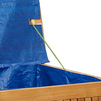 vidaXL Kuddlåda utomhus 113x50x60,5 cm massivt trä akacia