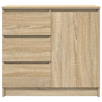 vidaXL Skänk med låda sonoma ek 71x35x65 cm konstruerat trä