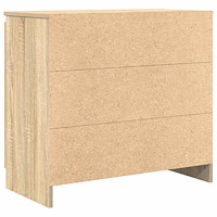 vidaXL Skänk med låda sonoma ek 71x35x65 cm konstruerat trä
