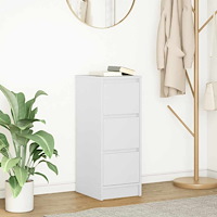 vidaXL Skänk vit 29,5x34x76 cm konstruerat trä