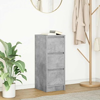 vidaXL Skänk betong grå 29,5x34x76 cm konstruerat trä