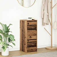 vidaXL Skänk gammalt trä 29,5x34x76 cm konstruerat trä