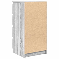 vidaXL Skänk med lådor grå sonoma 37,5x35x99 cm konstruerat trä
